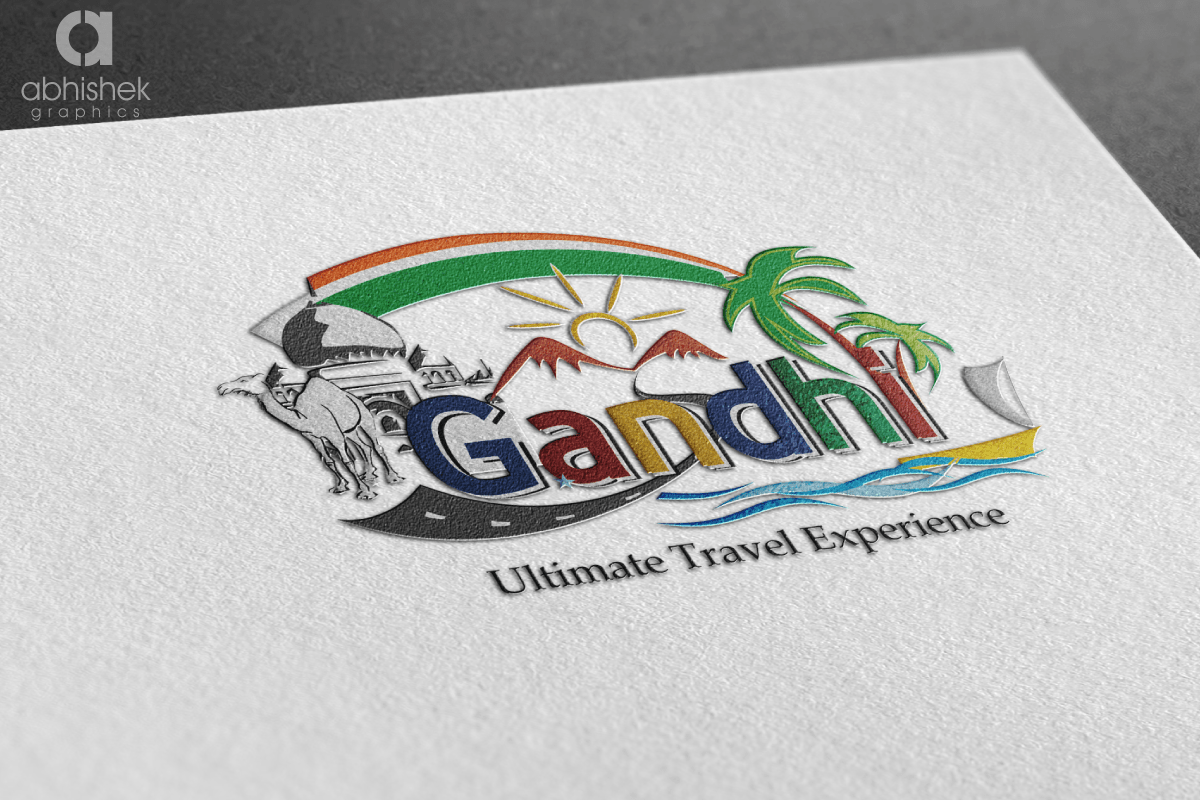 Tour & Travels Logo Design | logo Maker | Logo Design | Travel Logo Design | travel logo ideas | travel agency logo design | Gandhi Travels