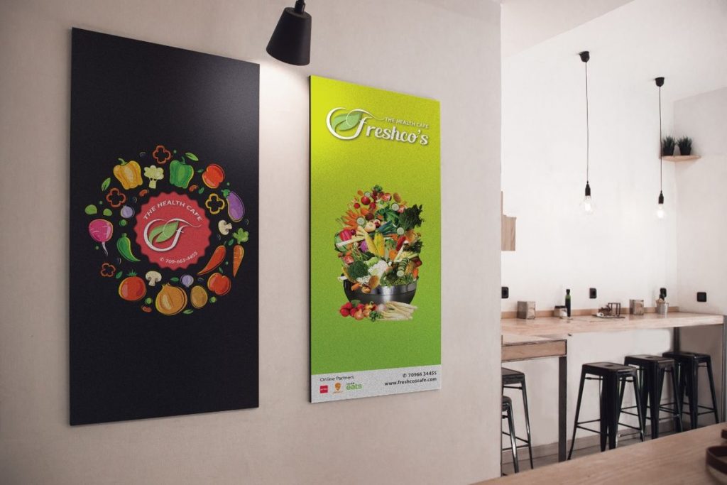Cafe Wall Graphics Design in India
