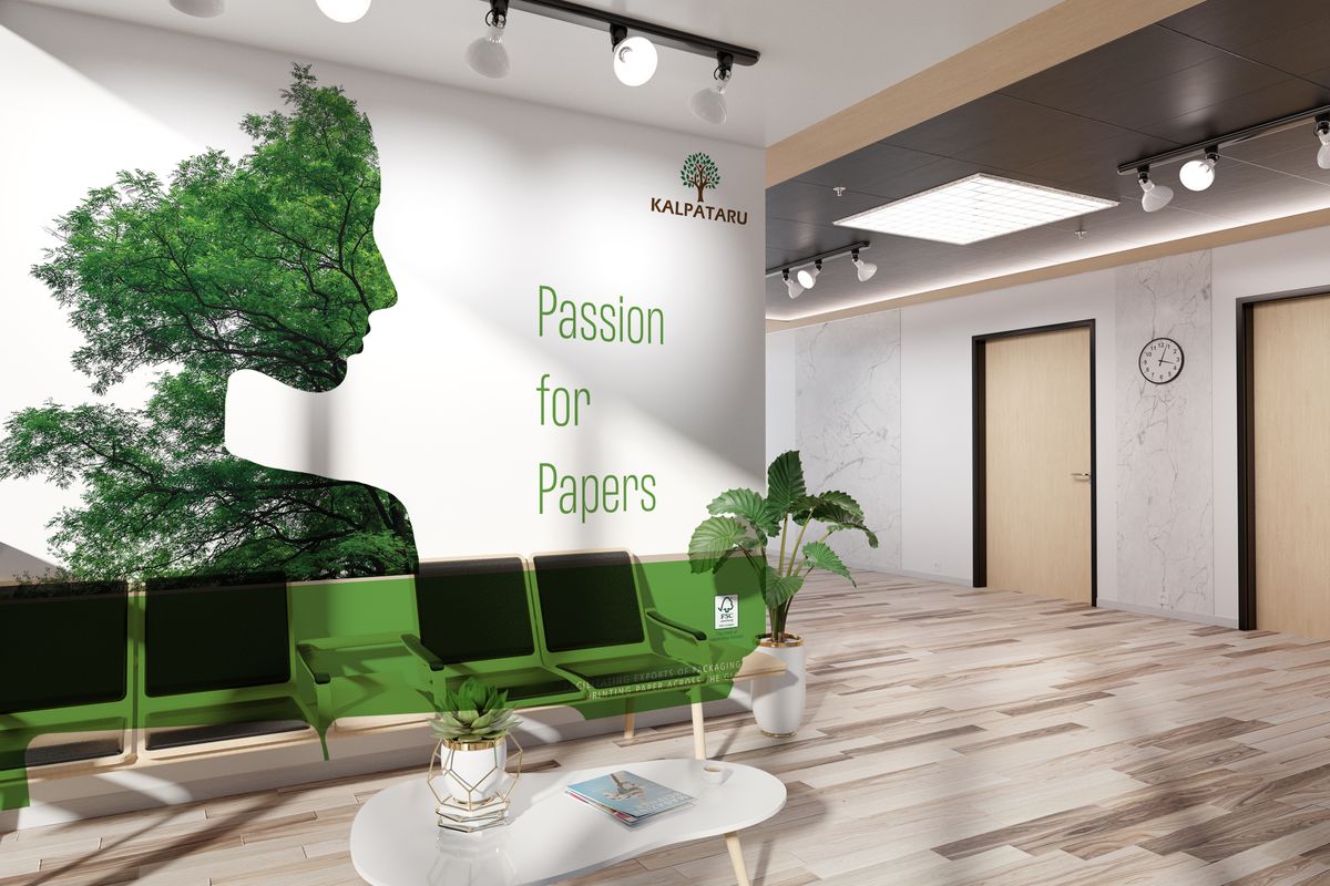 Paper Industry Office Room Wall Graphics Design
