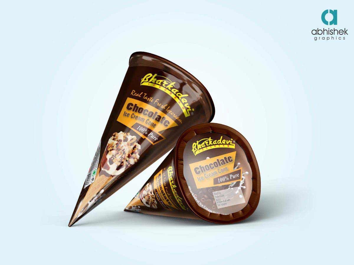 Ice cream corn packaging design
