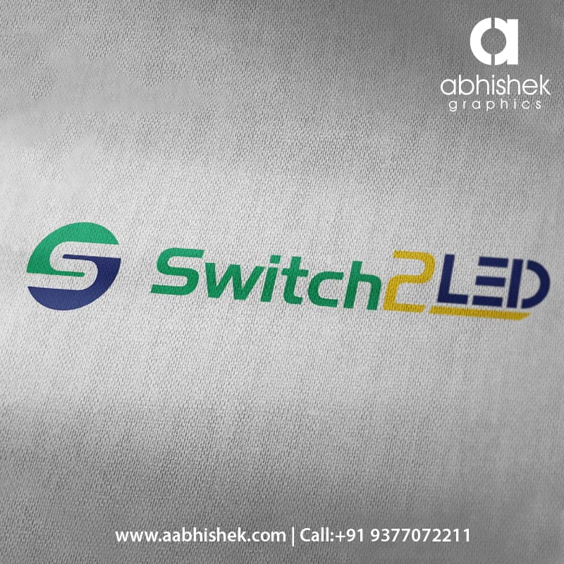 Switch2LED - Electronics Agency - Electronics Mfg Logo Design Vadodara India