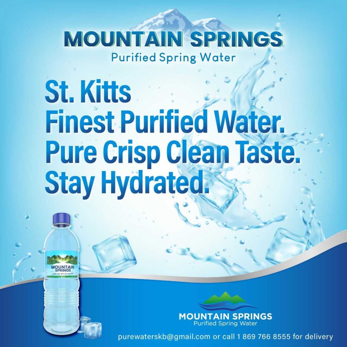 Spring Water manufacturer social media post