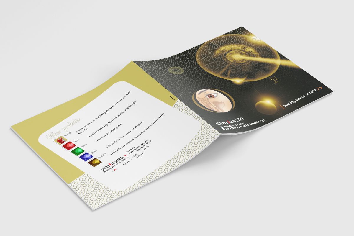 2 Fold Eye Lasik Brochure design vadodara