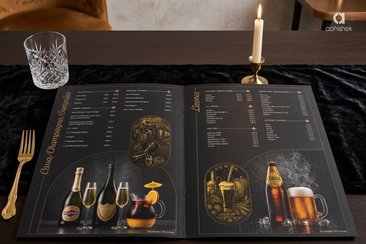 Restaurant Drinks Menu Design | Beverage & Cocktail Menu...