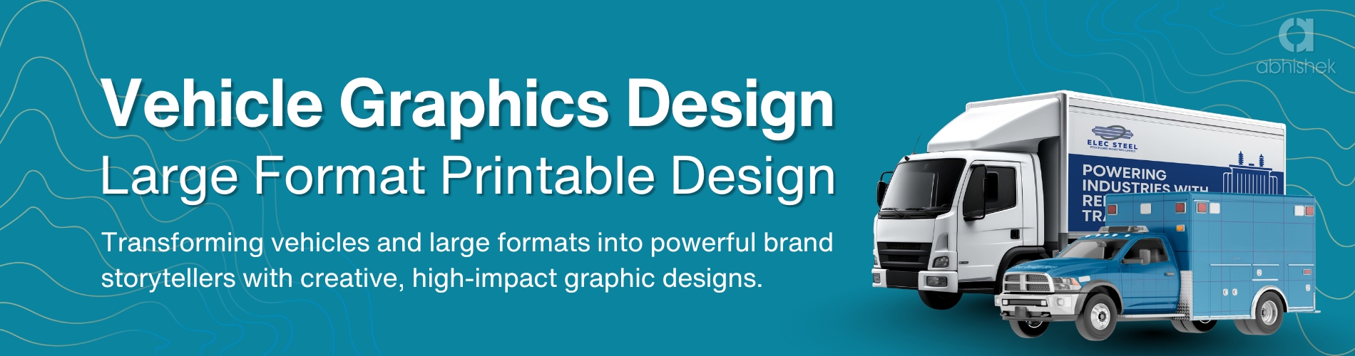 vehicle graphics design india, truck branding design, car vinyl wrap graphics, commercial vehicle advertisement design