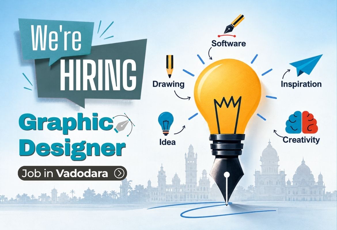 graphic designer jobs in Vadodara, graphic design jobs Vadodara, graphic designer vacancy in Vadodara, graphic designer hiring Vadodara, graphic designer job in Baroda, creative designer jobs Vadodara, graphic design career opportunities, graphic design agency jobs, Adobe InDesign designer jobs, senior graphic designer jobs Vadodara, junior graphic designer jobs Vadodara, print media designer vacancy, branding agency hiring Vadodara, graphic design employment opportunities