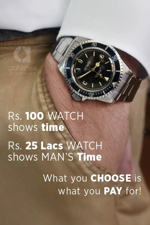 what you choose is what you pay for