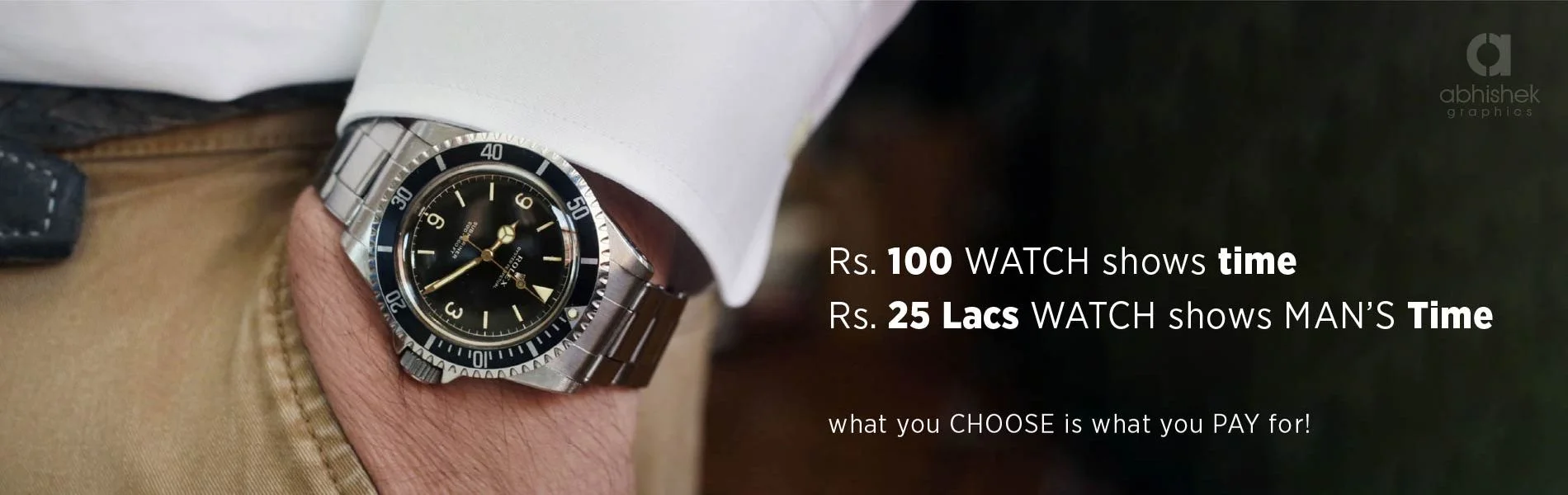 Rs.100 Watch Shows Time, Rs 25 Lacs Watch Shows Man's Time (1)